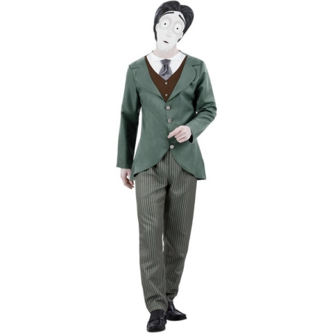 Smiffy's - Middeleeuwen & Renaissance Kostuum - Bruidegom Victor Van Dort - Man - Groen - Medium - Carnavalskleding - Verkleedkleding
