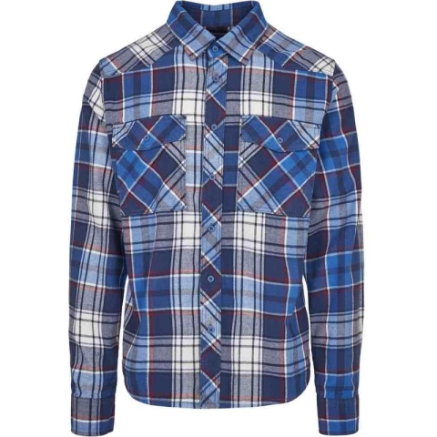 Urban Classics Overhemd -4XL- Check Blauw