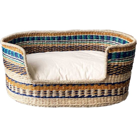 Maurette Kattenmand - 45x32x20 - Kattenbed uit Duurzame Materialen - met Uitneembaar Kattenkussen - Small - Barcelona