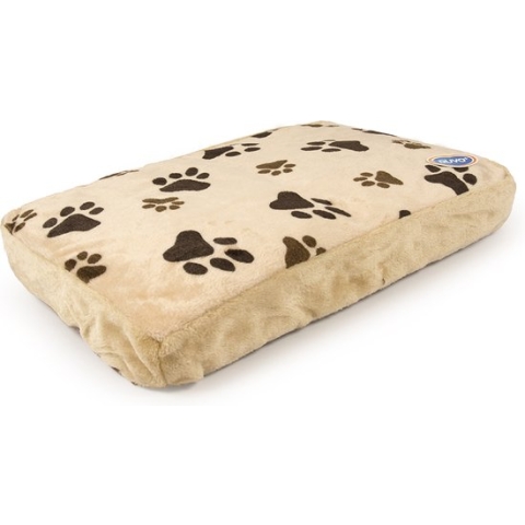 Duvoplus - Dierenkussen - Hond - Rechthoekig Kussen Met Pootafdruk 80x55x10cm Beige - 1st
