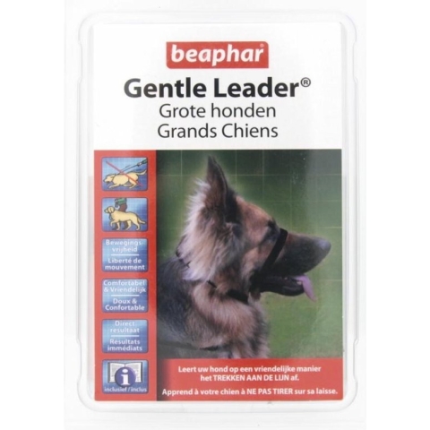 3x Beaphar Gentle Leader Zwart L