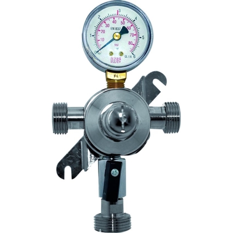 Tussen Reduceermeter Hiwi voor CO2, N2 en gemengd gas (bier) 3bar