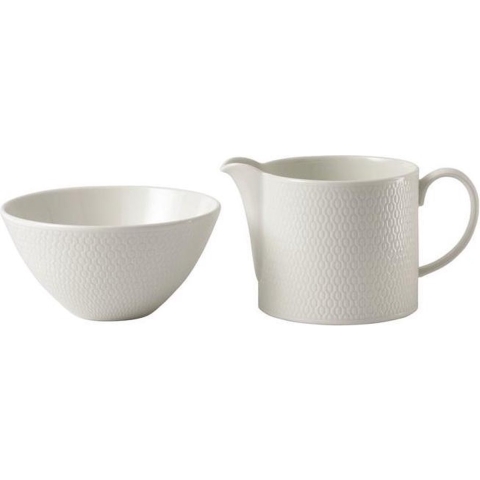 Wedgwood - Gio Melk & Suiker Set - Wit