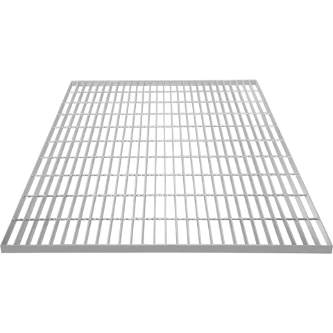 1000 x 1000 x 30 mm Galvaniseerde Rooster Vloerpaneel - Zware Uitvoering - Zilver - Zinkcoating - 1000kg Draagvermogen - 4mm Dik Metaal
