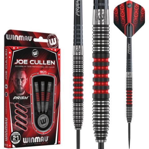WINMAU - Joe Cullen Signature Edition: Steeltip Tungsten Dartpijlen Professioneel - 21g