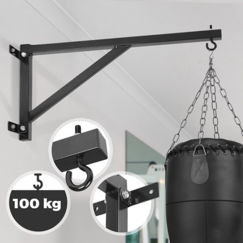 Physionics - Bokszakhouder - Wandmontage - Wandmontage - Beugel - Muursteun - Ophangsysteem - 100KG