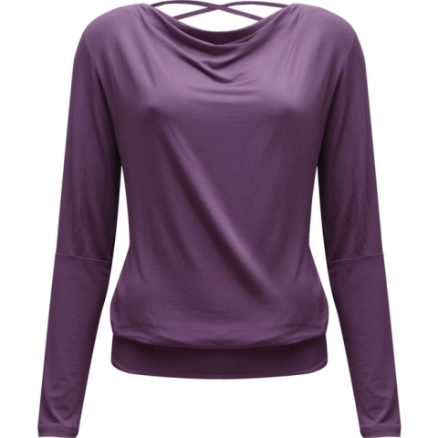 Yoga-longsleeve vloeiende shakti "ala" - vlierbes S Loungewear shirt YOGISTAR
