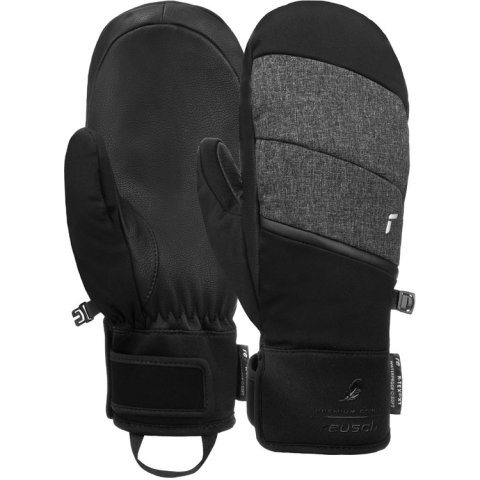 Reusch Febe R-TEX XT skiwanten - zwart/grijs - maat 7.5