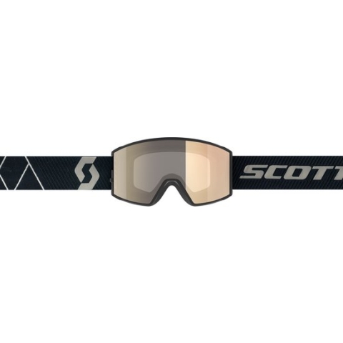 Scott React LS skibril - fotochroom S1-3 met extra S1 lens - zwart/wit