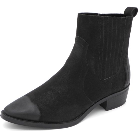 Marco Tozzi Dames Western Laars - 25080-001 Zwart - Maat 41