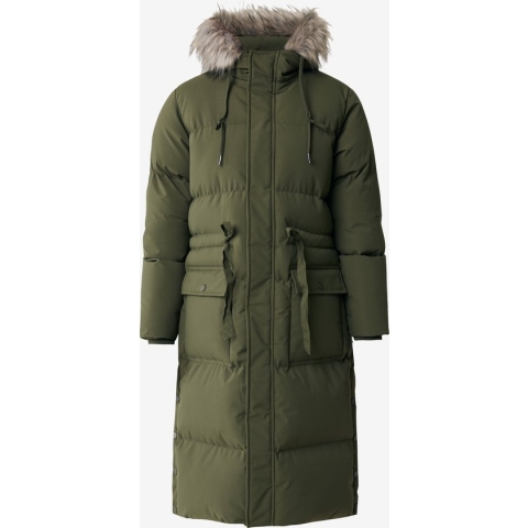 Mexx Hooded Jacket With Removable Fur Collar Dames - Olijf - Maat XS