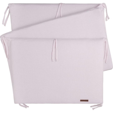 Baby's Only Gebreide bedbumper - Bedomrander - Bedomranding baby Classic - Classic Roze - 180x40 cm