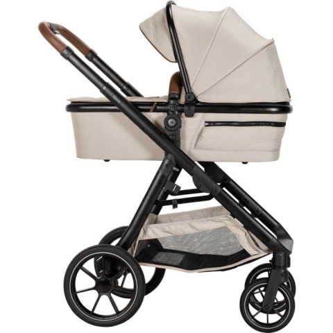 Qute Kinderwagen Q-Journey Taupe - Zwart Frame