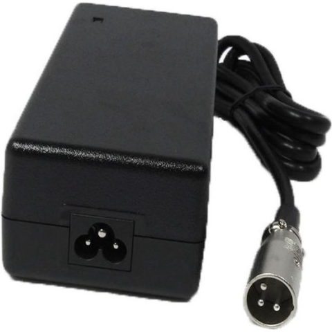 Fietsaccu lader - Elektrische fietsoplader - 24V - 2A - met XLR 3 pins stekker