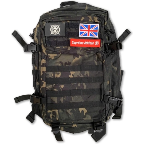 Tuff Guy - Tactical Backpack 45L - Dark Camo - Unisex Sport Tas - Perfect voor Fitness, Bodybuilding, Powerlifting, Gewichtheffen en Crossfit