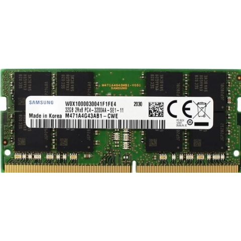 Samsung M471A4G43AB1-CWE, 32 GB, 1 x 32 GB, DDR4, 3200 MHz, 260-pin SO-DIMM