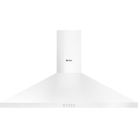 Wiggo WE-E943R(WW) - Wandschouw Afzuigkap - 90cm - 600m³/h - 4 standen - Energieklasse D - Wit - Koolstoffilters meegeleverd