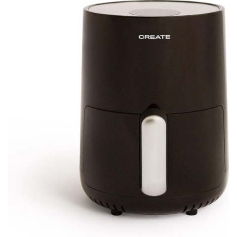 CREATE AIR FRYER Heteluchtfriteuse 1,5L 2 porties met extra knapperig resultaat - 80ºC tot 200ºC - Zwart