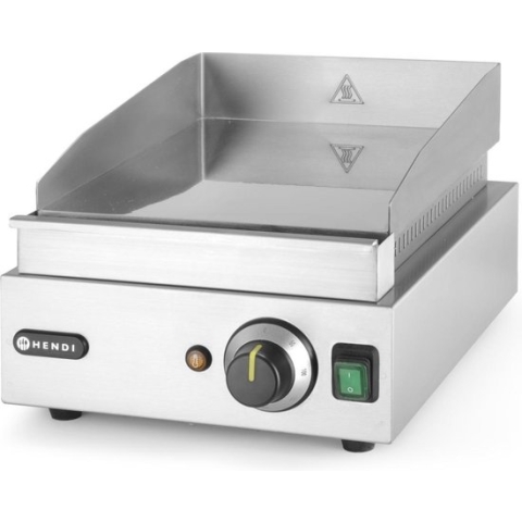 Hendi Bakplaat Profi Line - Glad - Professionele Elektrische Bakplaat Horeca - 230V / 2kw - 30x42x(H)22,5cm