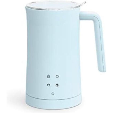 Opschuimer voor Melk - Melkopschuimer Electrisch voor warme of koude melk met touchscreen en 4 standen, 350 ml - Blauw
