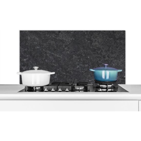 Spatscherm keuken 100x50 cm - Kookplaat achterwand Beton - Grijs - Textuur - Retro - Industrieel - Muurbeschermer hittebestendig - Spatwand fornuis - Hoogwaardig aluminium