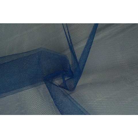 Tule stof - Marineblauw - 150cm breed - 50 meter