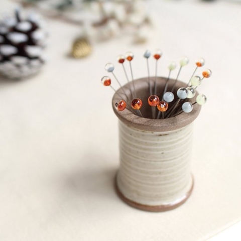 Cohana Magnetische spoel m. glaskopspelden winter goud