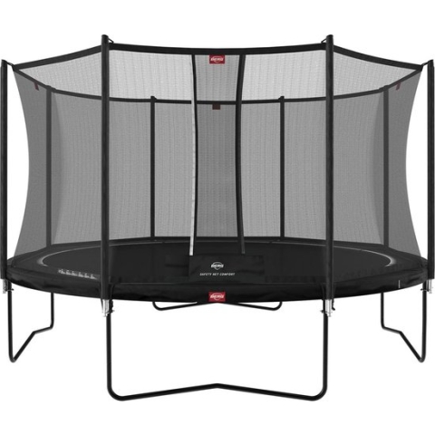 BERG Favorit Trampoline Regular 430 cm Zwart + Safety Net Comfort