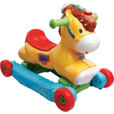 VTech Baby 2 in 1 Hobbelpaard - Interactief Babyspeelgoed - Leren & Muziek - Van 1 tot 4 Jaar