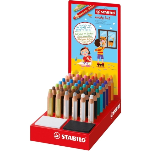 STABILO WOODY KLASDOOS 48 STUKS
