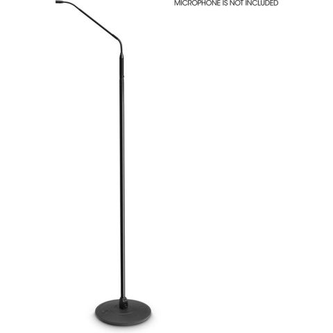 Gravity MS 23 XLR B - Microfoonstatief, met geintegreerde XLR, zwanenhals - zwart