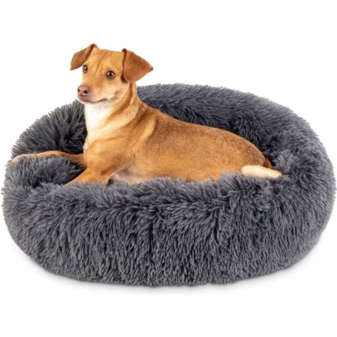 Donut Kussen - Diameter 40 cm - Speels Design - Anti-Stress Kussen - Comfortabel en Duurzaam - Ontspannend Decoratief Kussen - Geschikt voor Thuis en Kantoor - Bruin Met Gekleurde Sprinkles