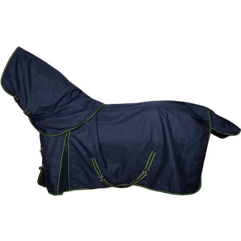 Pagony Outdoordeken Lloro Met Losse Hals 0gr - Paardendeken - Maat: 195 - Donkerblauw - Polyester