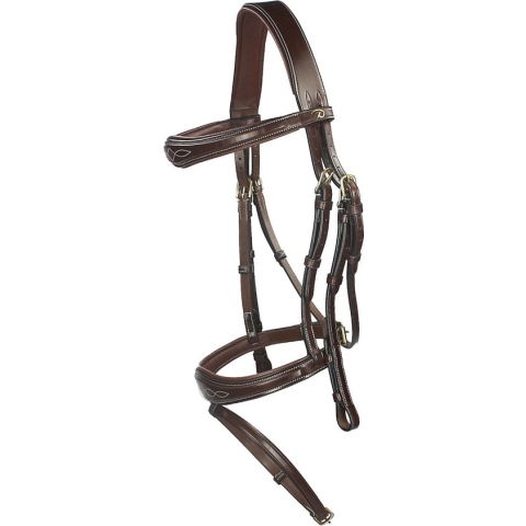 Dy on Anatomic Flash Noseband Bridle - D Collection - Black - Maat Full