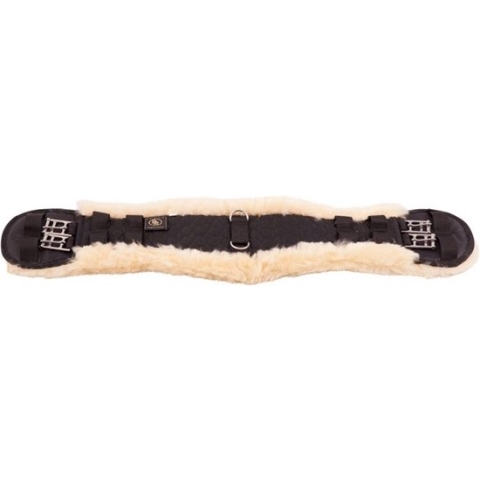 Dressuursingel schapenvacht Black - 75