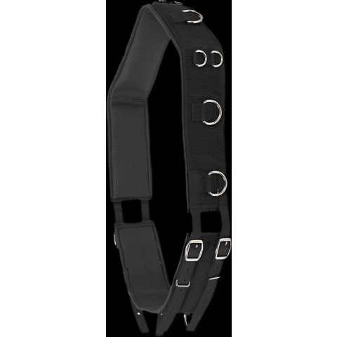 Waldhausen Longeersingel 13 Ringen Nylon Zwart