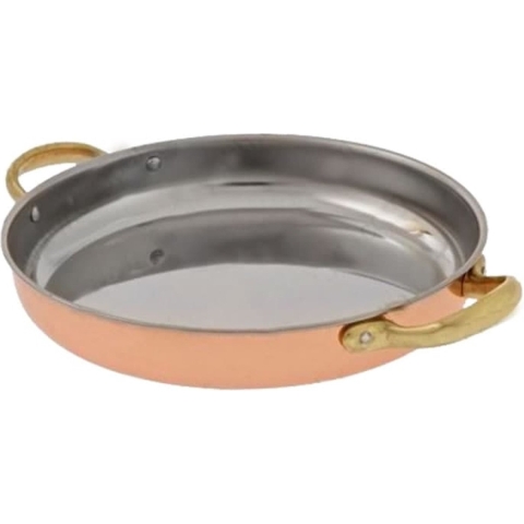 Koperen pan met handvatten, 26 cm