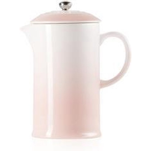 Le Creuset Aardewerken koffiepot met pers 0,8L - 22cm Shell Pink