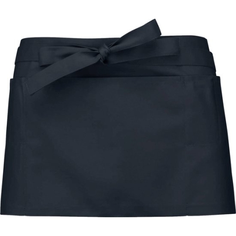 Awesome-Gifts - Professionele Horeca Sloof - K896 Bistro schort - Heupschort - Serveerschort - unisex - kort - 70 x 26 cm - per 10 stuks - onbedrukt - Navy blauw