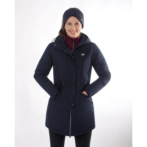QHP Lange Winterjas Linde Waterproof - maat 48 - Navy