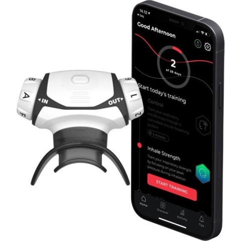 Airofit PRO 2.0 ademtrainer - train de luchtwegen - gratis longinhoud cursus