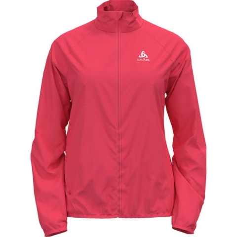 Odlo Zeroweight Jacket Dames - sportjas - roze/zwart - maat XL