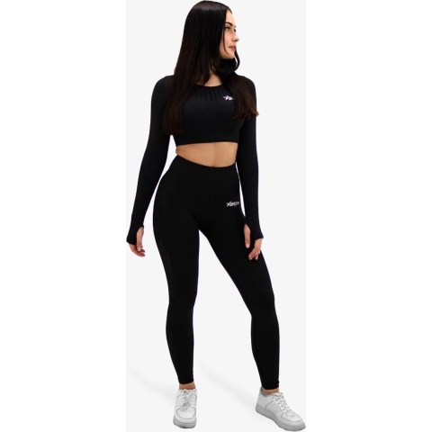 FORZA NAADLOZE CROP TOP - MIDNIGHT BLACK