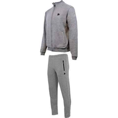 Donnay - Joggingsuit Mees - Joggingpak - Silver-marl (032)- Maat 3XL