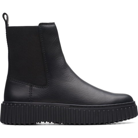Clarks - Dames - Torhill Maple - D - 2 - black leather - maat 5,5