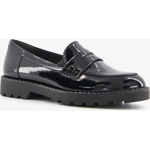 Tamaris dames lak loafers zwart - Maat 41