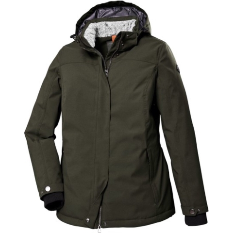 STOY functionele dames winterjas - winterjas dames - 39795 - donker groen - maat 50