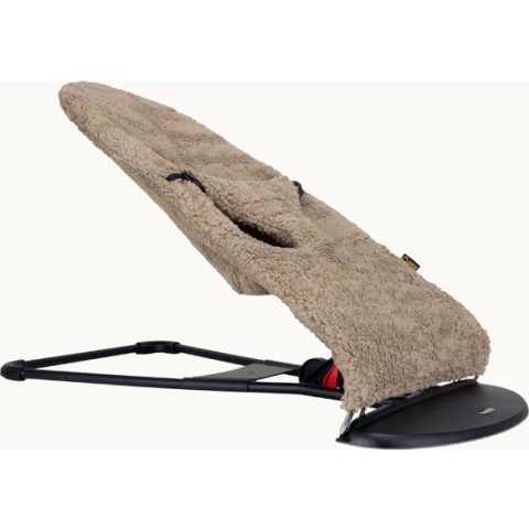 Ukje Wipstoelhoes - Geschikt voor BabyBjörn Soft en Bliss - NIEUW MODEL - Teddy taupe