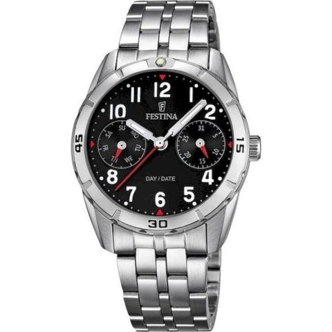 Festina F16908/3 Junior - Horloge- Staal - Zilverkleurig - 32.6 mm