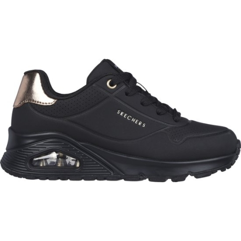 Skechers Uno Gen1 - Shimmer Away Meisjes Sneakers - Zwart - Maat 28